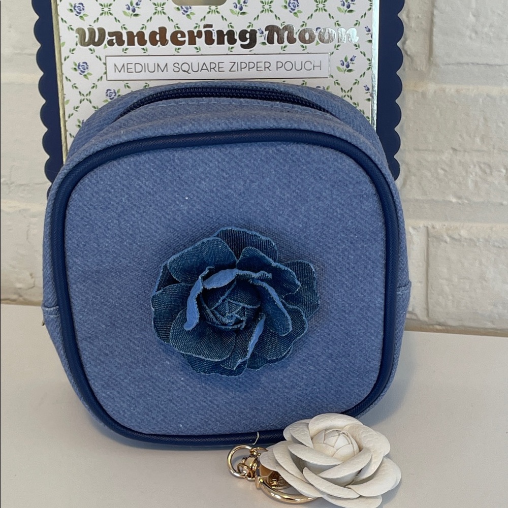 NWT Wandering Moon Zipper Pouch Cosmetic Case